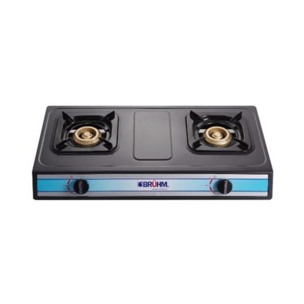 BRUHM GAS COOKER 2BURNERS S/S FINSH 90MMX90MM – BGC-MT2S