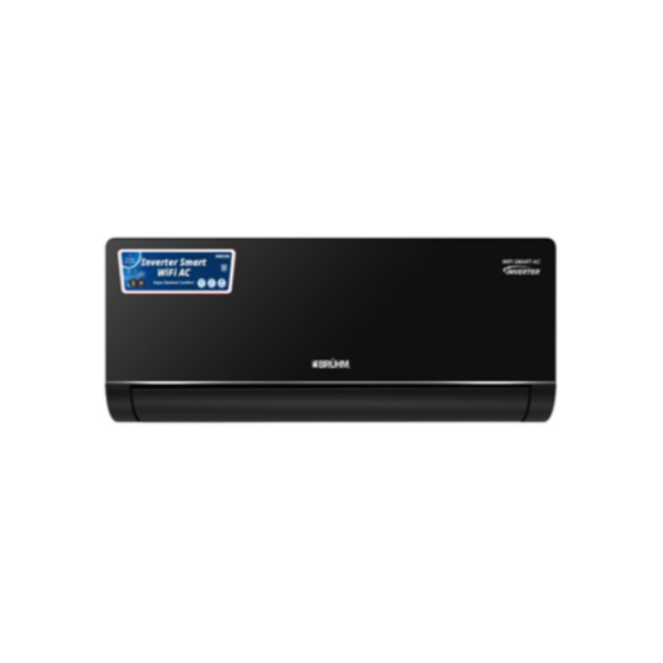 BRUHM BLACK 1HP AC INVERTER SMART WiFi Tech, BAS-09IHPB + FREE KIT
